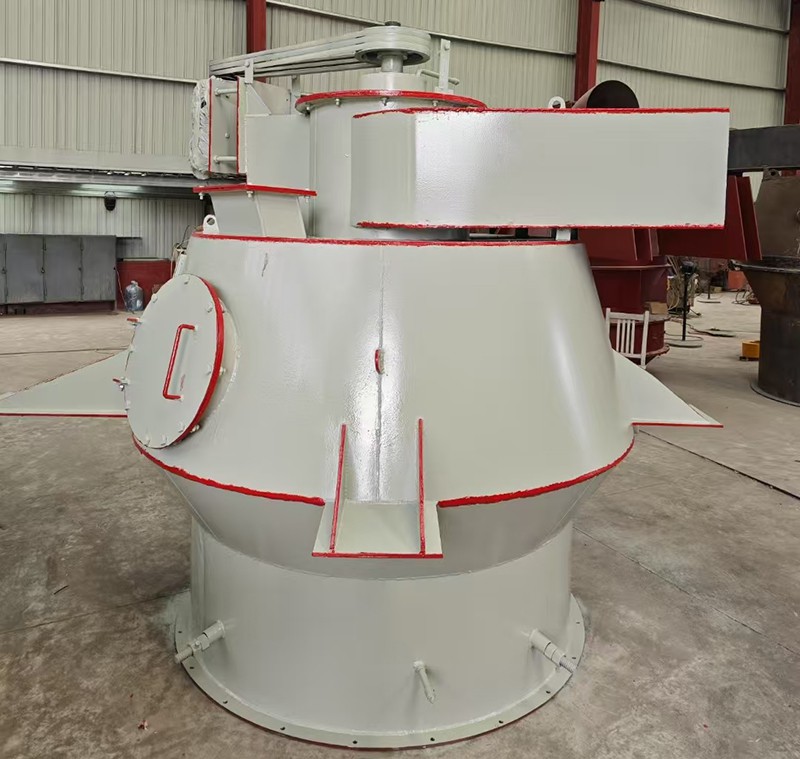 Calcium hydroxide powder separator
