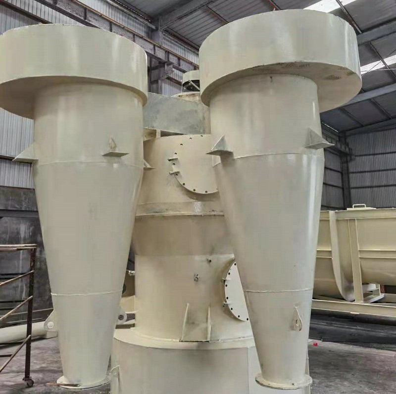 Calcium hydroxide powder separator