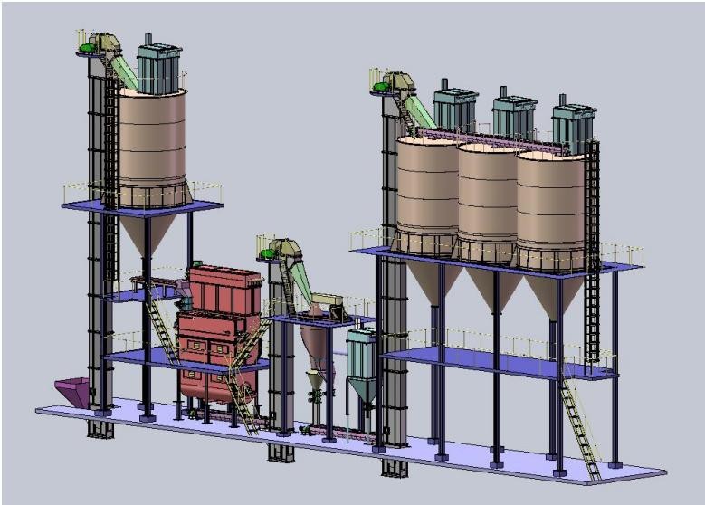 Calcium hydroxide production line